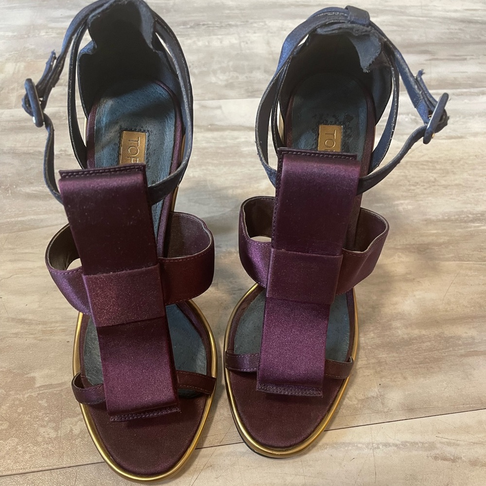TOP SHOP SATIN BOW SHOES